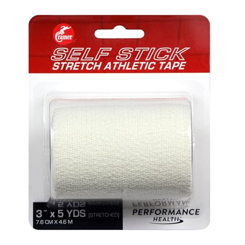 Self-Stick Stretch Tape - White 3" Roll for Sports & Medical Use