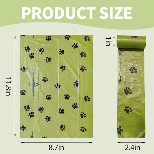 Eco-Friendly Dog Poop Bags - 300 Count Leak-Proof Scented Rolls