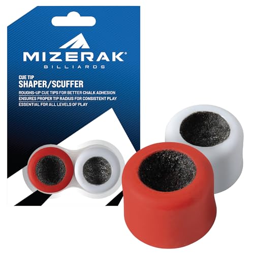 Billiard Cue Tip Scuffer and Shaper Tool - Enhance Chalk Retention