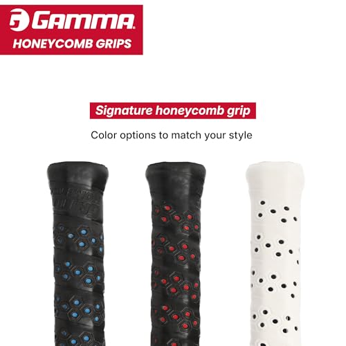 Tennis Honeycomb Grip - White | High Traction, Durable, Moisture Wicking