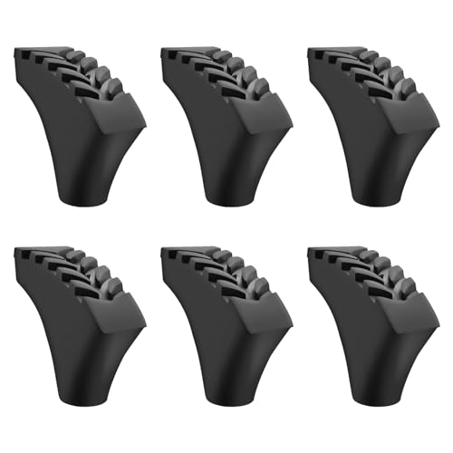 6 Pcs Replacement Cane Tips - Anti-Slip Hiking Pole Shoes