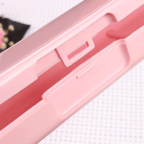Portable Cutlery Case - Reusable Travel Utensil Storage, Blue & Pink, 20x5x2.8cm