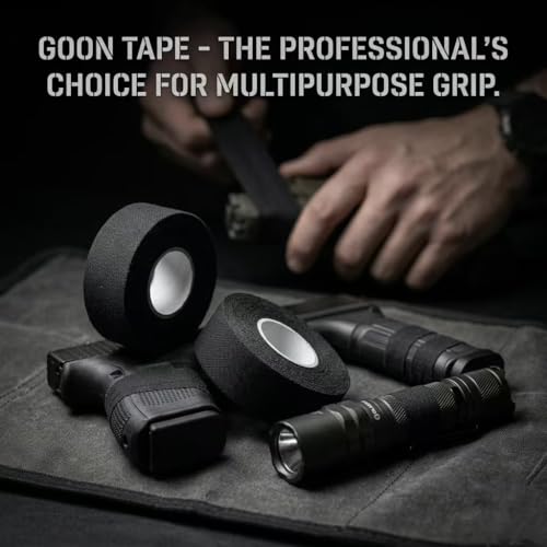 Tactical Grip Tape for Bat, Hockey, and Firearms - Black