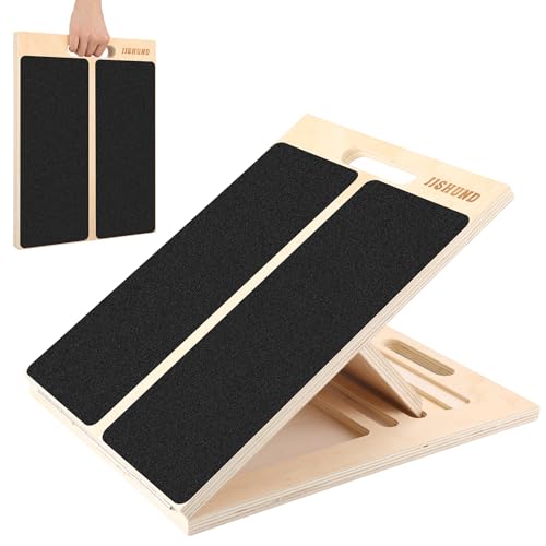 Adjustable Wooden Slant Board for Calf Stretching - 1PC