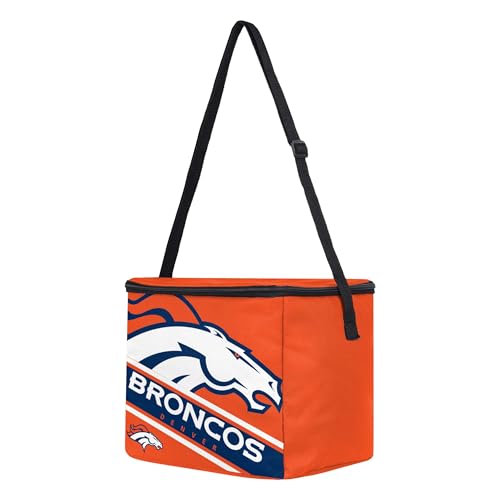 Denver Broncos 12-Pack Cooler - Unisex NFL Big Logo Stripe