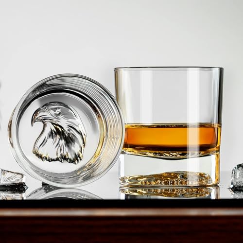 Whiskey Glasses Set of 2 - Eagle Bottom Bourbon & Cocktail Glasses