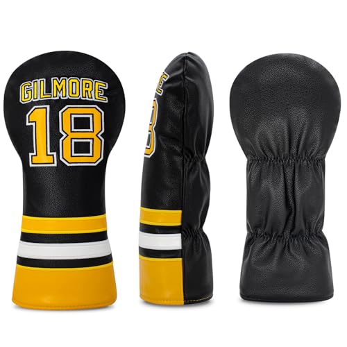 Golf Headcovers Club Sports Style Number 18 Premium Leather Driver
