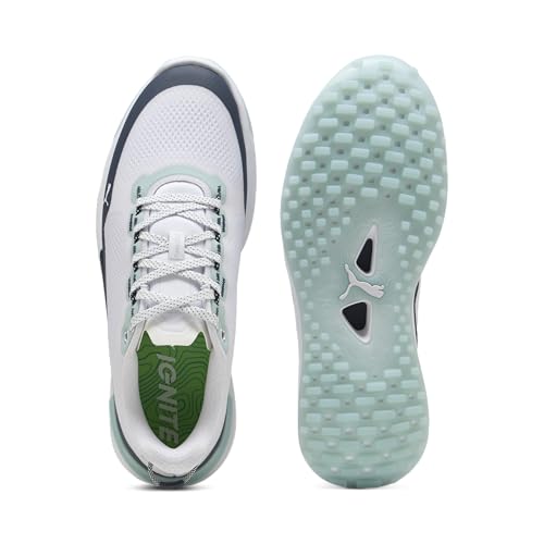 Men's Golf Shoes - PUMA Ignite Elevate X 9.5 - White/Navy/Mint