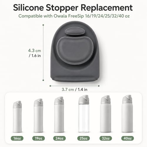 Silicone Replacement Stoppers for Owala FreeSip Lids - 6 Pack