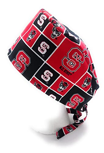 Handmade Scrub Hat - Doctor Nurse Tie Back Cap - Basketball