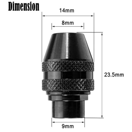 2 Pcs Keyless Chuck Set Multi Quick Change 4486 Keyless Chuck Replacement Fits for Dremel Rotary tool