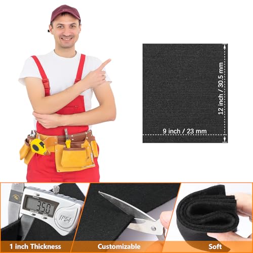 Welding Blanket Fireproof Mat, 9" X 12" Heat Resistant Fabric 1800¡ÆF High Temp Insulation Pad,Welding Pad for Plumbing,Flame Retardant Protective Mat Soldering Welding (9" x 12"x 0.14"-1 pack)