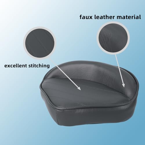 AmarinePlay Grey 2-Pack Casting Seat for Bass Fishing Boats - Comfortable & Marine-Grade Durable