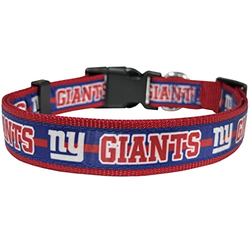 NFL New York Giants Dog Collar - Medium, Durable & Padded