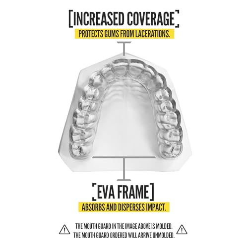 Custom Fit Sports Mouthguard - 2 Pack for Youth & Adult Athletes