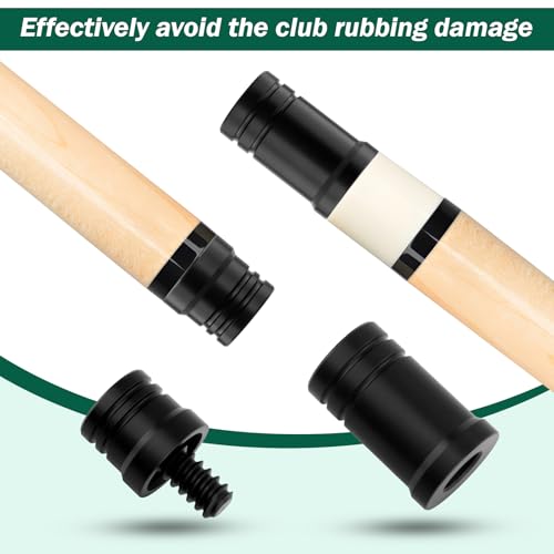 Colaxi 3/8 x 10 Pool Cue Joint Protector Set - Protect Shaft & Joint Threads