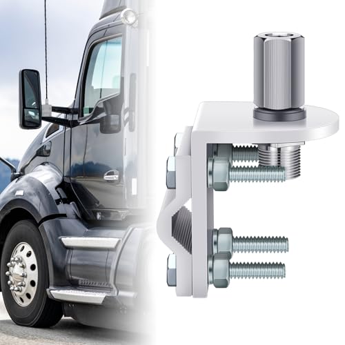 Shimeyao CB Antenna Mount Bracket SO239 Studs | Rust-Resistant Galvanized CB Radio Mount