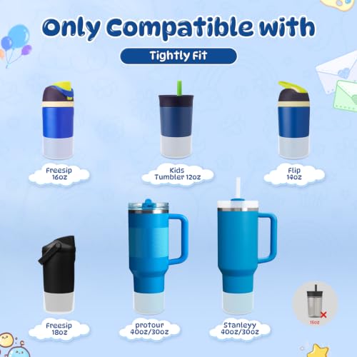 Silicone Boot for Owala Kids Water Bottle - Transparent, 2 Pcs