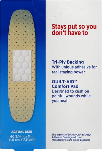 Tru-Stay Sheer Strips Adhesive Bandages - 40 Count First Aid