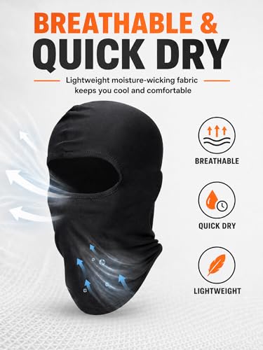 Full Face Cover Ski Balaclava - 6 Pcs Multicolor Set