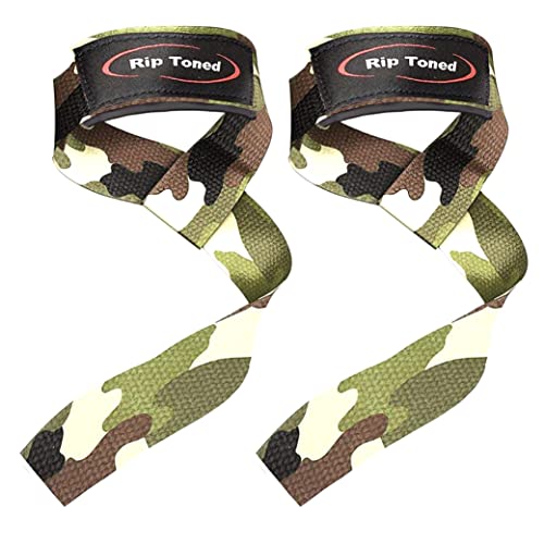 Lasso Lifting Straps for Weightlifting - 23¼" Padded Green Camo