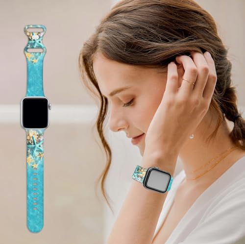 Holiday Watch Bands Compatible 38mm 40mm 41mm 42mm for Women Men,