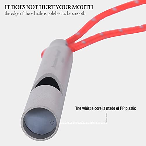 Loud Titanium Emergency Whistle with Lanyard - 1pc
