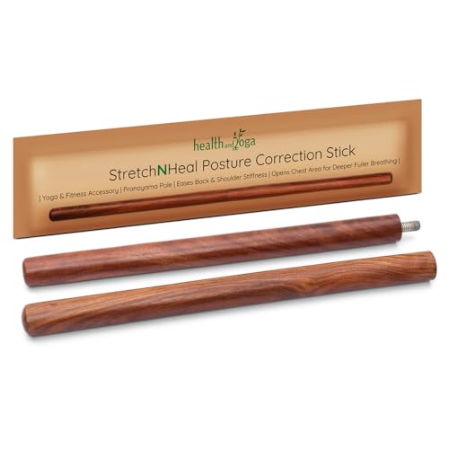 Yoga Stick - Collapsible Wooden Posture Corrector - Regular 26"