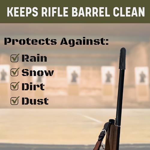 All-Weather Rifle Barrel Covers - 65 Pack Protective Gun Muzzle Guards