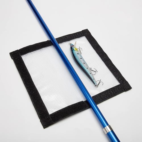 Fishing Lure Wraps - Durable Clear PVC Lure Protector, 2 Pack Large 7.8"x 4.3"