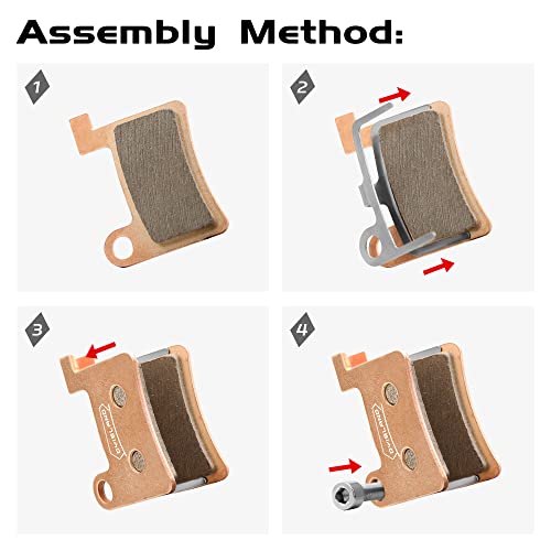 MT600 Electric Bike Disc Brake Pads - Sintered Metal, Two Pairs, Compatible with LD-200PLUS & LD4X-600