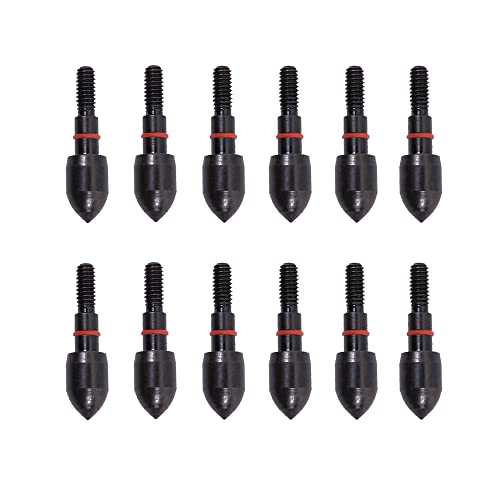 100 Grain Archery Field Points - 12 Pack Alloy Arrow Tips