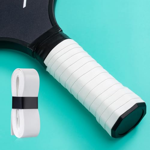Pickleball Paddle Grip Tape - White Replacement Overgrips (6PCS)