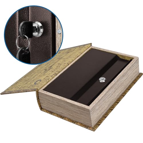 Barska Antique Map Book Safe 7x2.75x10.75-inch Hidden Lock Box with Key