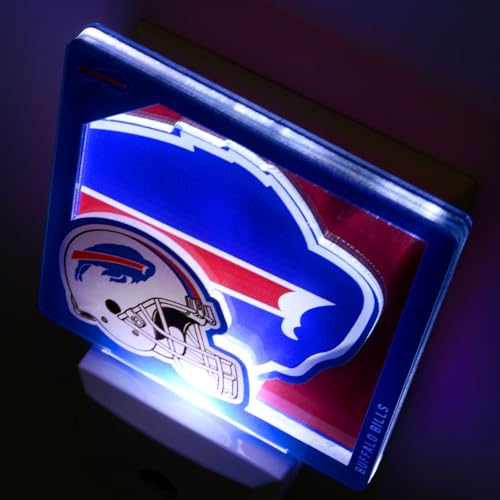 YouTheFan NFL Buffalo Bills Logo Night Light - 3D Team Spirit Lamp