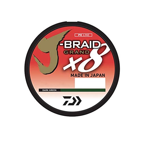 Daiwa J-Braid X8 Grand 10 lb Dark Green 150 yd Filler