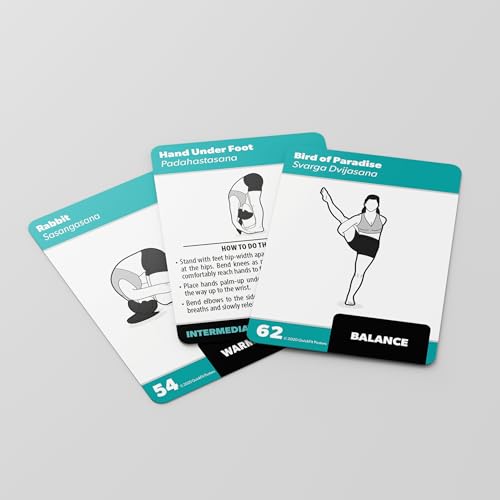 Yoga Pose Exercise Cards Volume 2 - Over 50 Poses, 2.5" x 3.5"