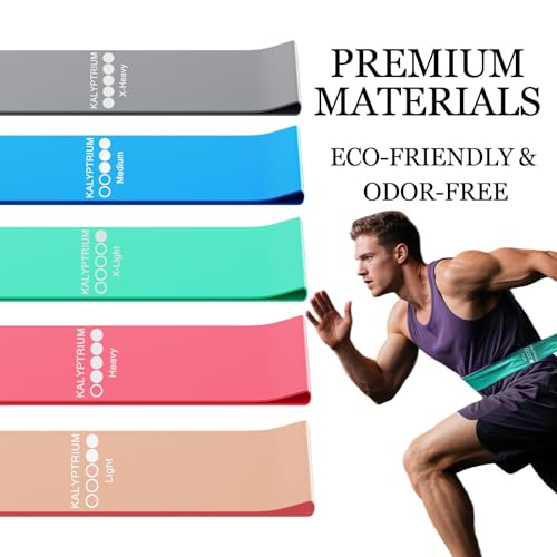 5-Level Resistance Bands Set for Home Fitness - 5 Colors