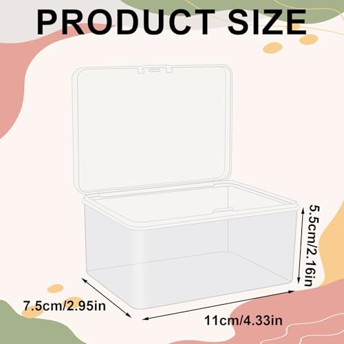 Uncle Yang 4-Pack Plastic Card Storage Boxes - Transparent Game Card Cases