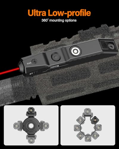 TOUGHSOUL Red Laser Sight for Rifles, Compatible with M-Lok & Picatinny Rails