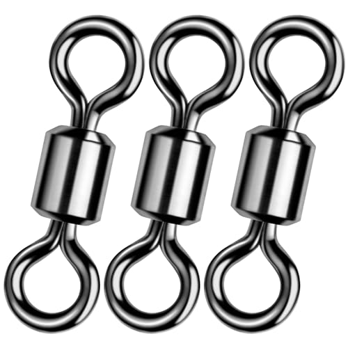 Fishing Barrel Swivels - Heavy Duty 88LB, 50-Pack