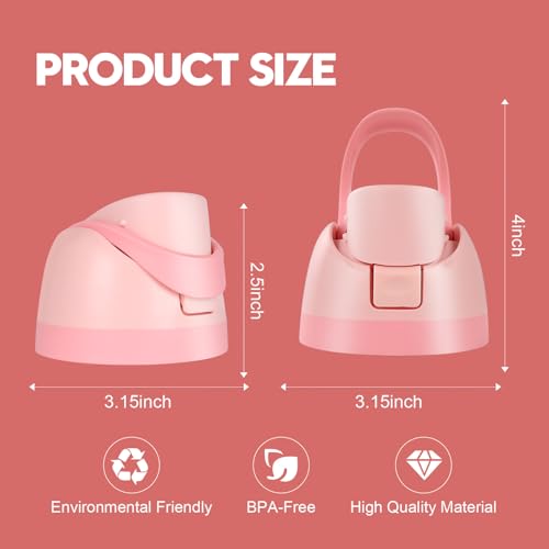 Replacement Lid for Owala Freesip Water Bottle - Pink
