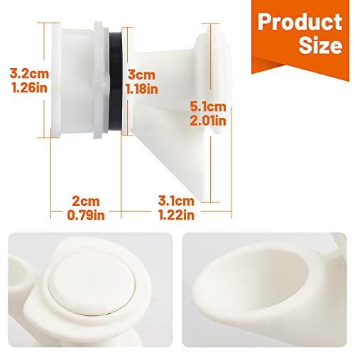 Push-Button Spigot Replacement for Igloo Coolers - 3 Pack