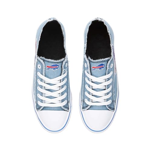Buffalo Bills Denim Low Top Canvas Sneakers for Women