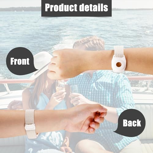 Adjustable 2pcs Medallion Holder Bracelet for Princess Cruise - White & Black