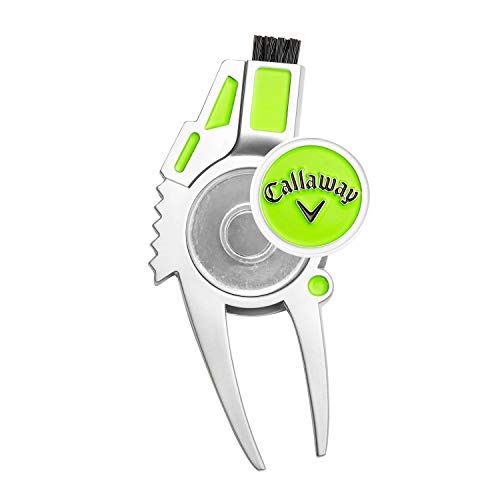 4-in-1 Golf Divot Repair Tool - Lime