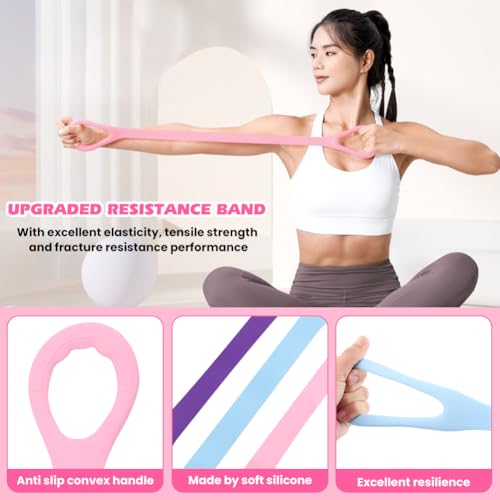 Figure 8 Resistance Band with Non-Slip Handles for Home Workouts