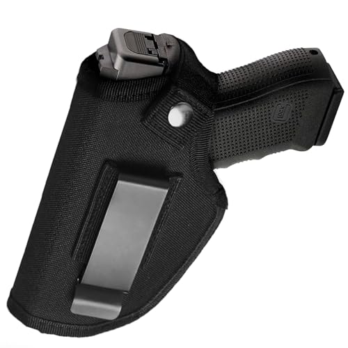 Concealed Carry Pistol Holster for Compact Handguns - 1000D Nylon - Black-Metal