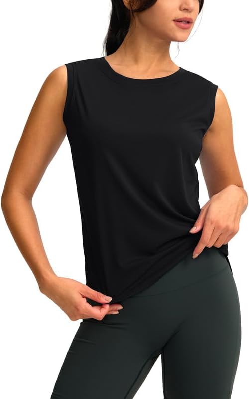 YYV Women's Workout Tank Tops - Lightweight Sleeveless Yoga & Running Shirts | Loose Fit Design