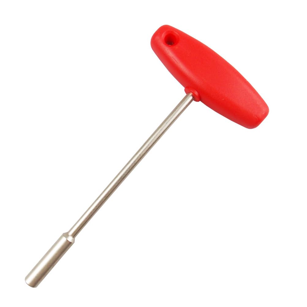 ULTECHNOVO Bike Concealed Spoke Wrench T Shape Sleeve Wrench Wire Adjust Spoke Tool Hexagonal Hole Bicycle Wheel Repair Tool 6.10X2.99X0.90In